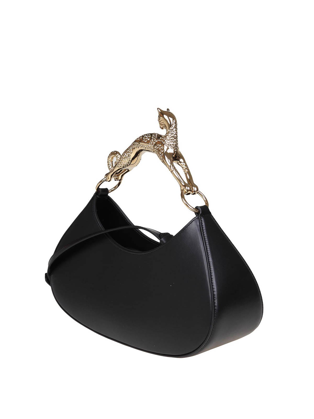 Shop Lanvin Cat Handbag Hobo Bag In Black