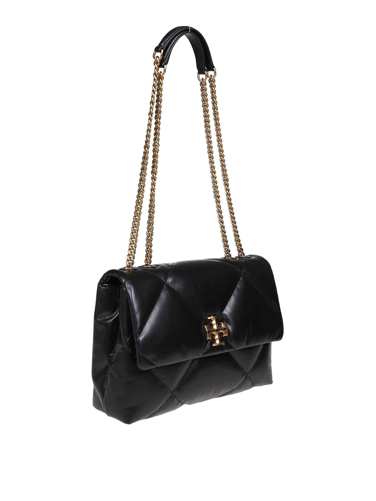 Shop Tory Burch Kira Diamond Quilted Bag In Black