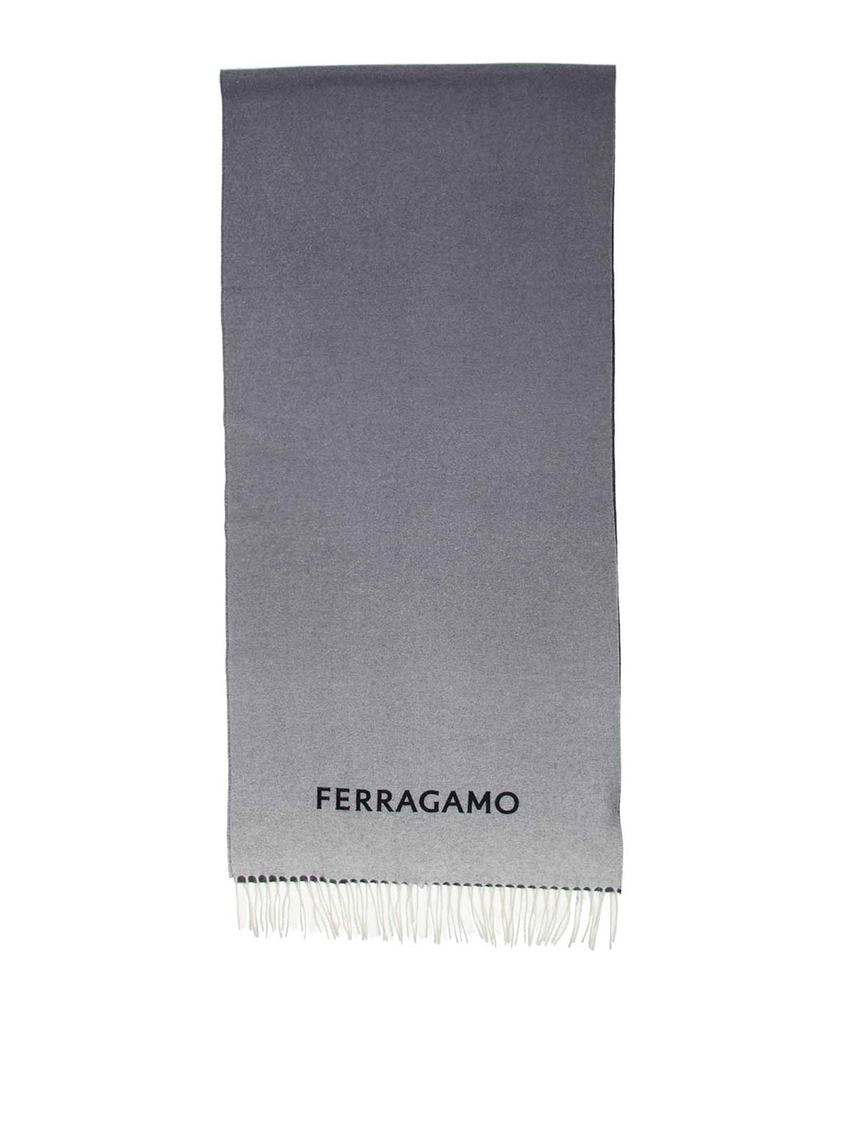 Shop Ferragamo Gradient Effect Cashmere Scarf In Blue