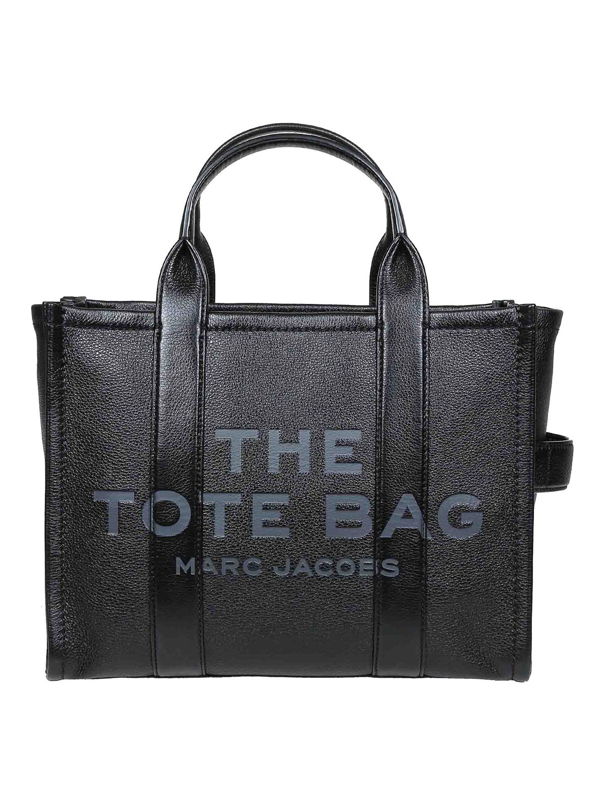 Marc Jacobs The Leather Medium Tote Black Handbag