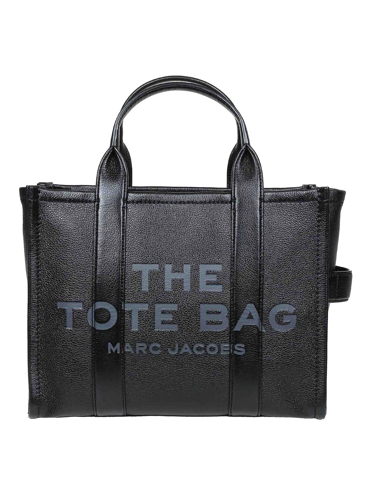 Shop Marc Jacobs Medium Tote In Black Leather