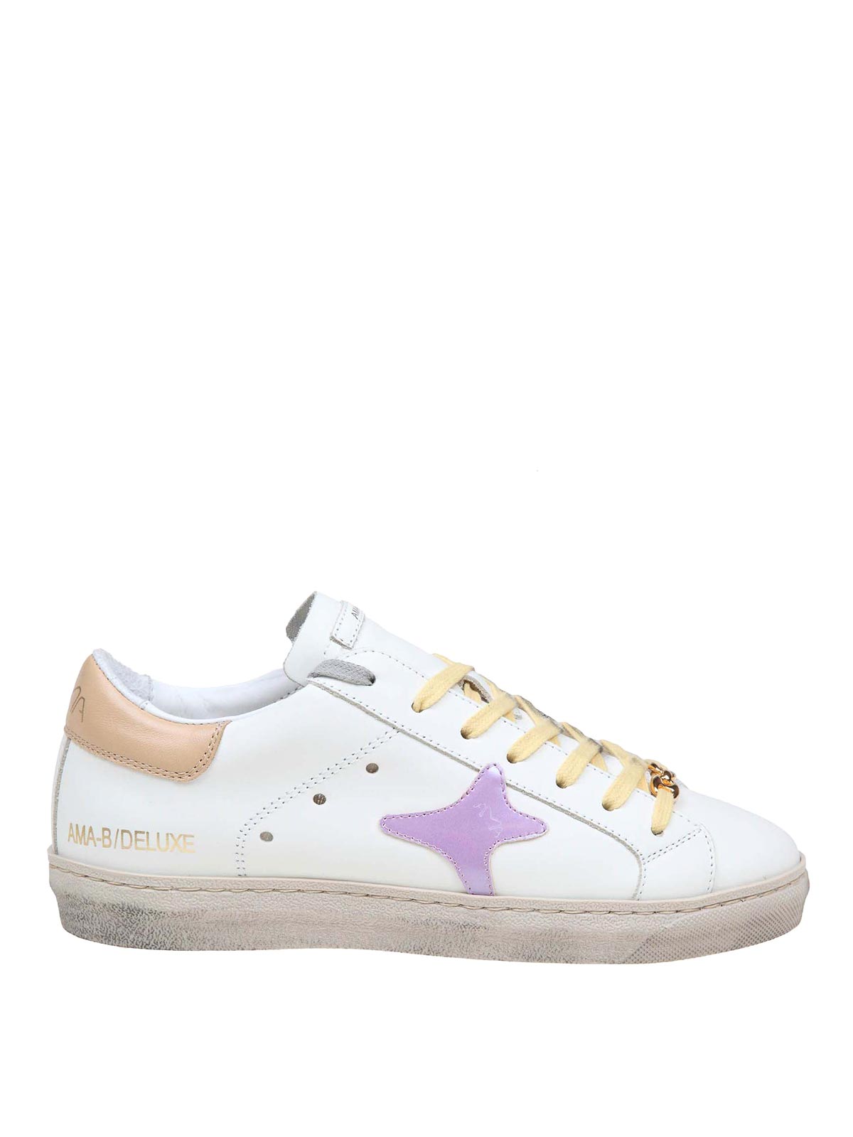 Shop Ama Leather Sneakers In Multicolour