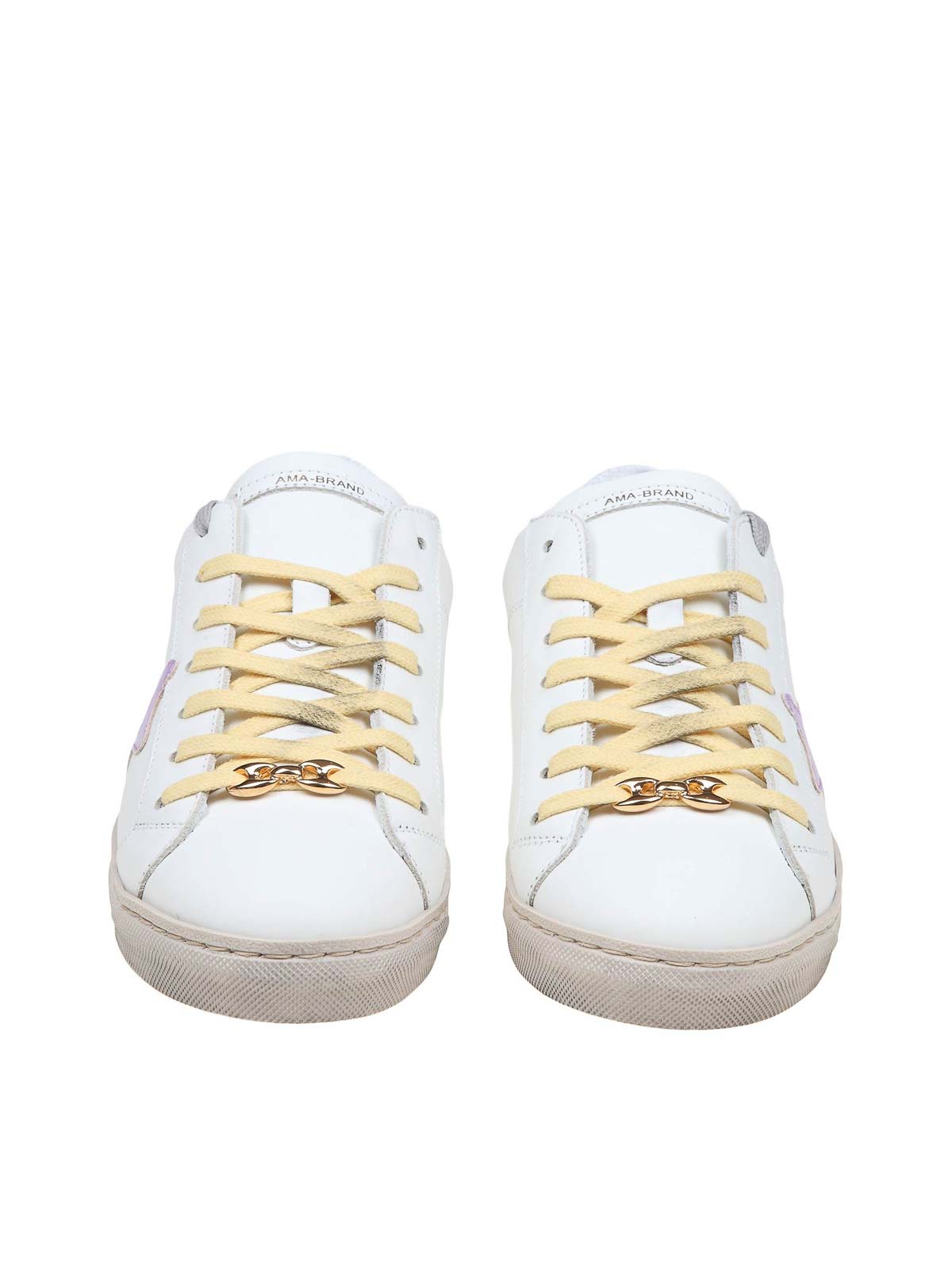 Shop Ama Leather Sneakers In Multicolour
