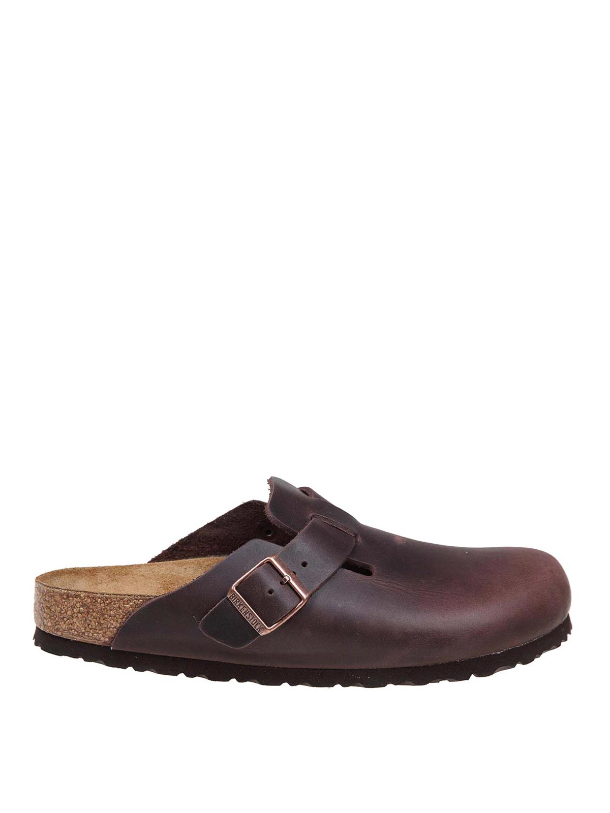 Shop Birkenstock Boston-oiled Mules In Beige