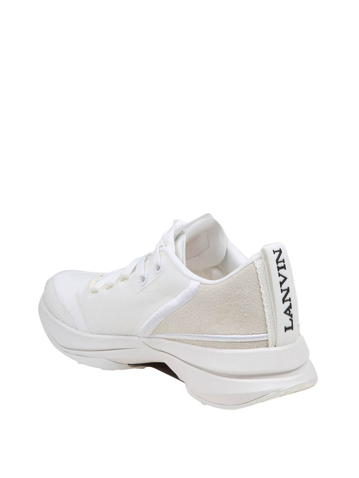Shop Lanvin Runner Sneakers In White