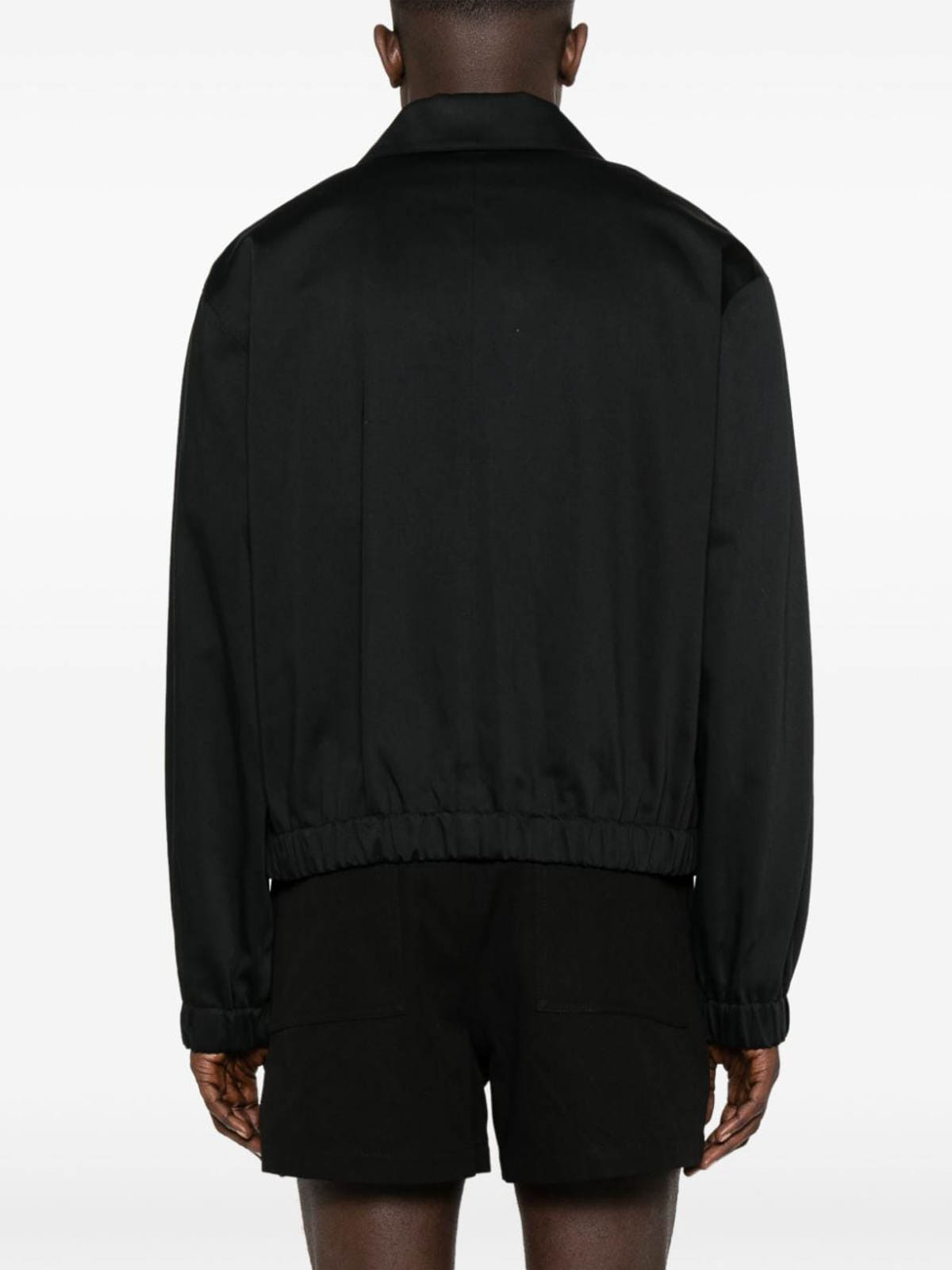 Shop Ami Alexandre Mattiussi Ami De Coeur Cotton Jacket In Black