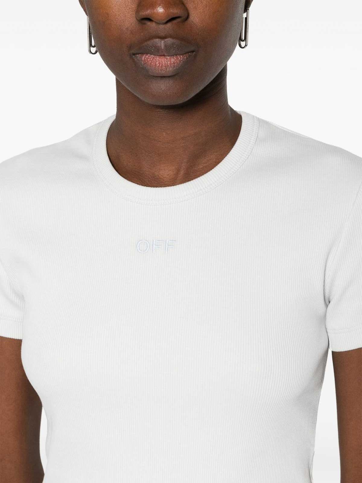 Shop Off-white Off Stamp Cotton T-shirt In Black