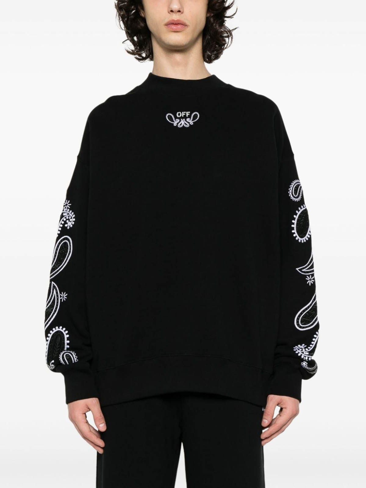Shop Off-white Bandana Arrow Sweatshirt In Black