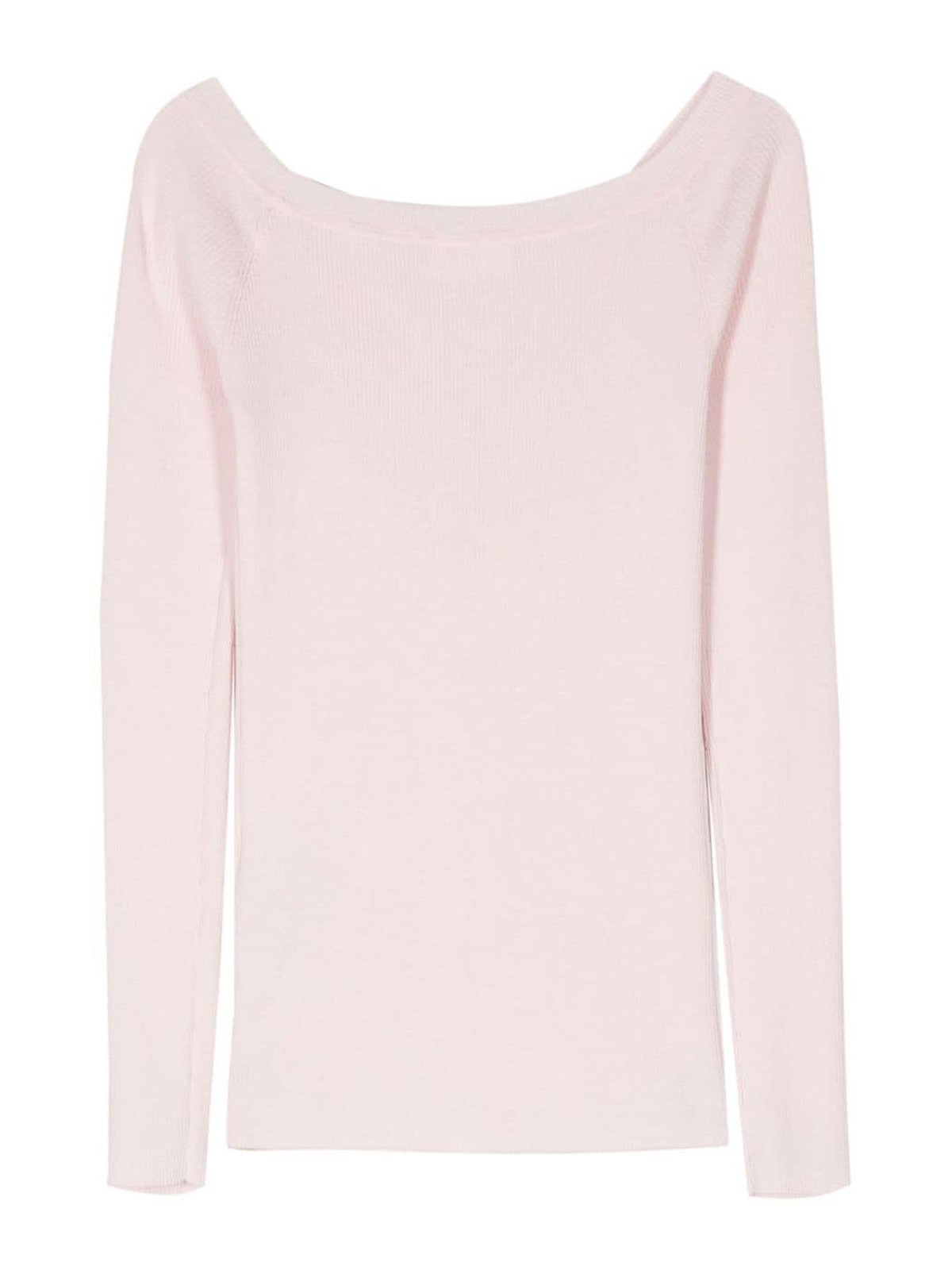 Shop P.a.r.o.s.h Fine-ribbed Jumper In Pink