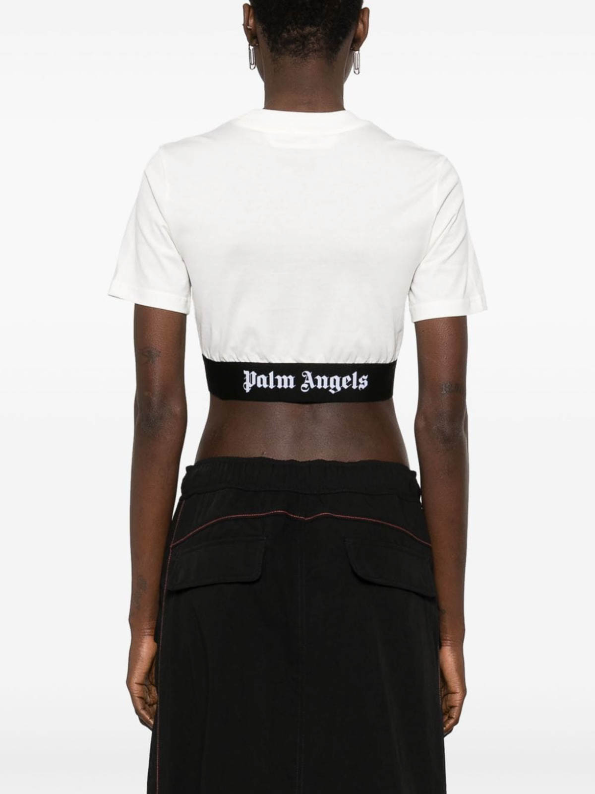 Shop Palm Angels Camiseta - Negro In Black