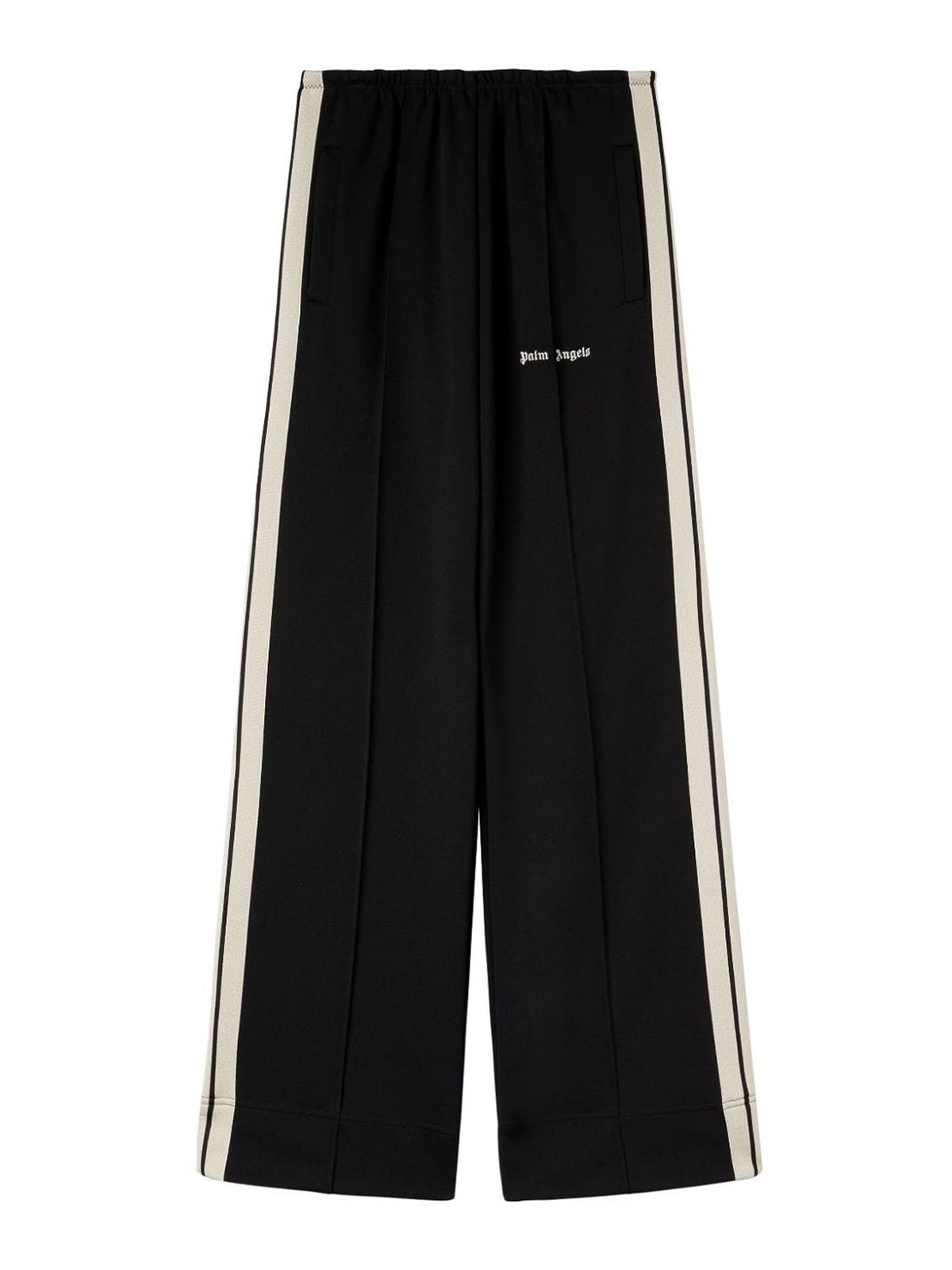 Shop Palm Angels Side-stripe Track Pants In Black