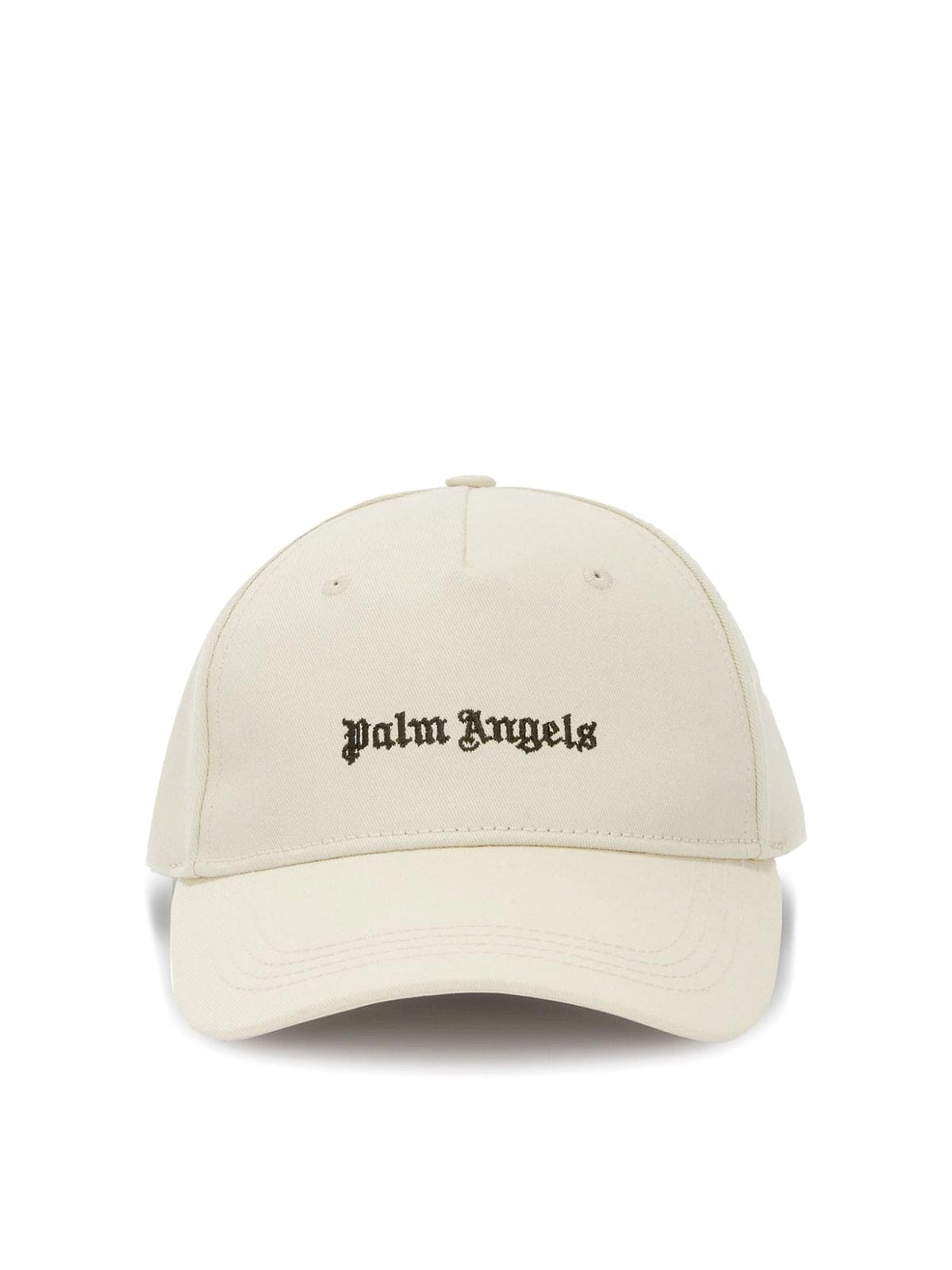 Shop Palm Angels Logo-embroidered Baseball Cap In Black