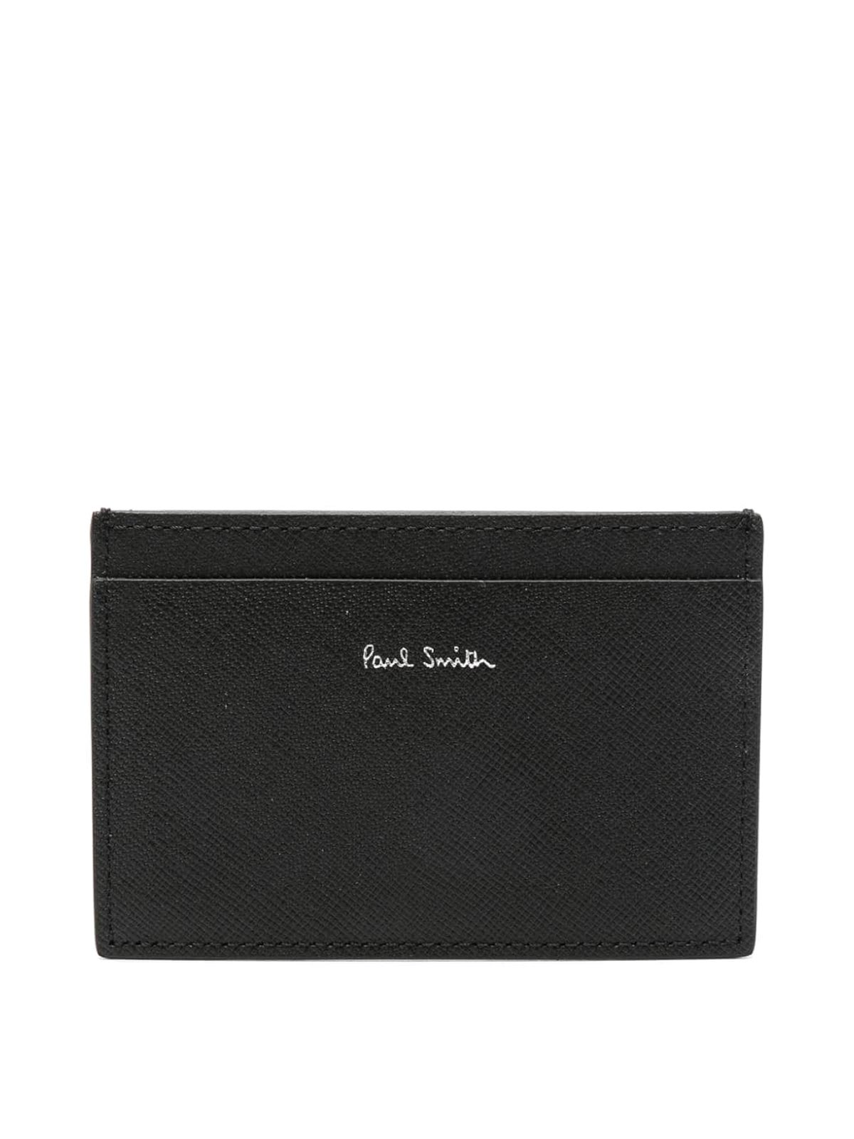 Shop Paul Smith Leather Card Holder In Black