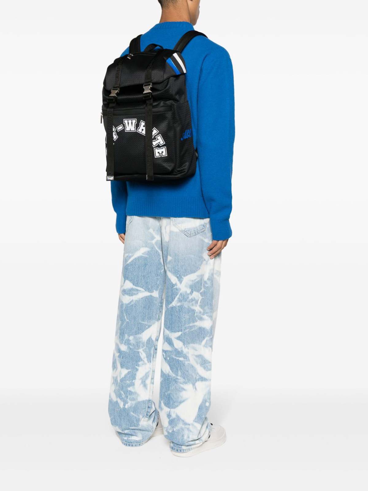 Shop Off-white Outdoor Hike Mesh Backpack In Black