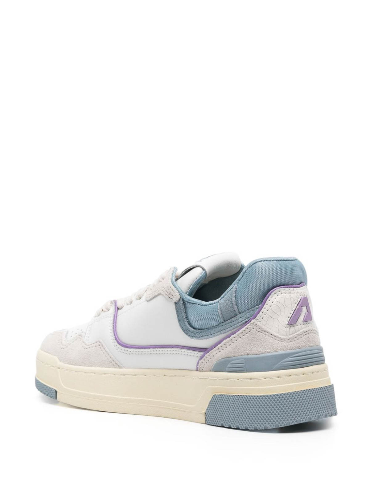 Shop Autry Clc Leather Sneakers In Denim