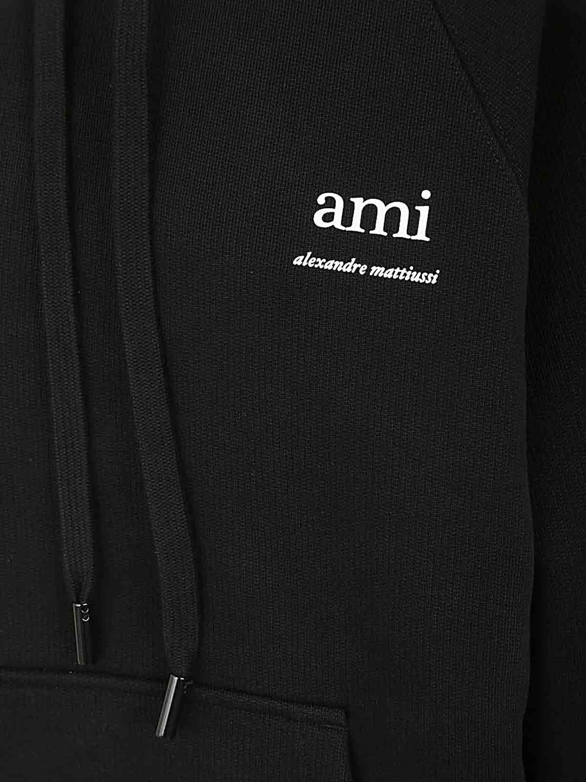 Shop Ami Alexandre Mattiussi Hoodie In Black