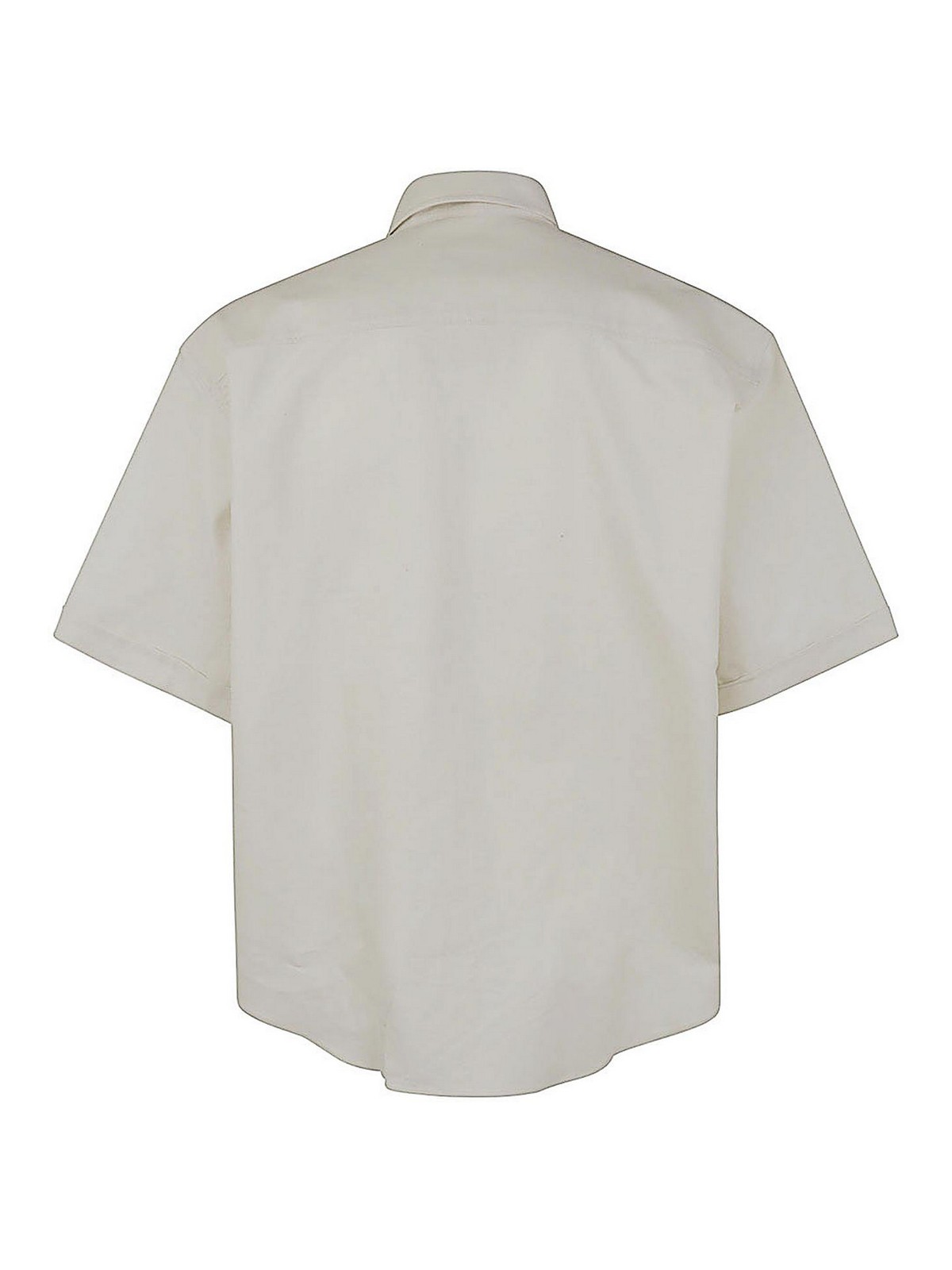 Shop Ami Alexandre Mattiussi Boxy Fit Short Sleeve Shirt In White
