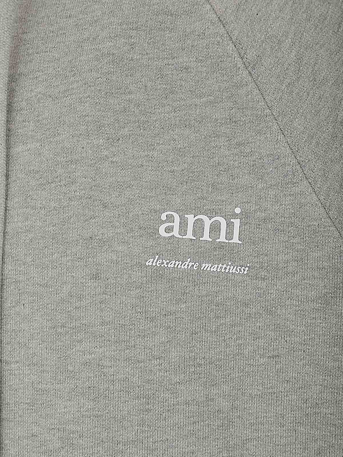 Shop Ami Alexandre Mattiussi Sudadera - Gris In Grey