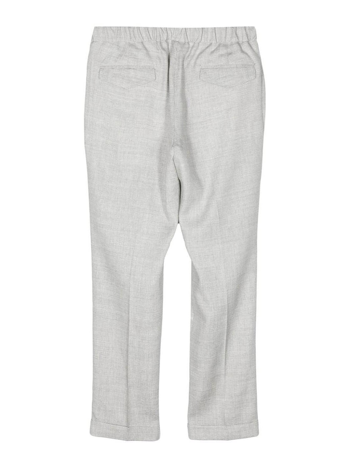Shop Barba Roma Trousers In Grey
