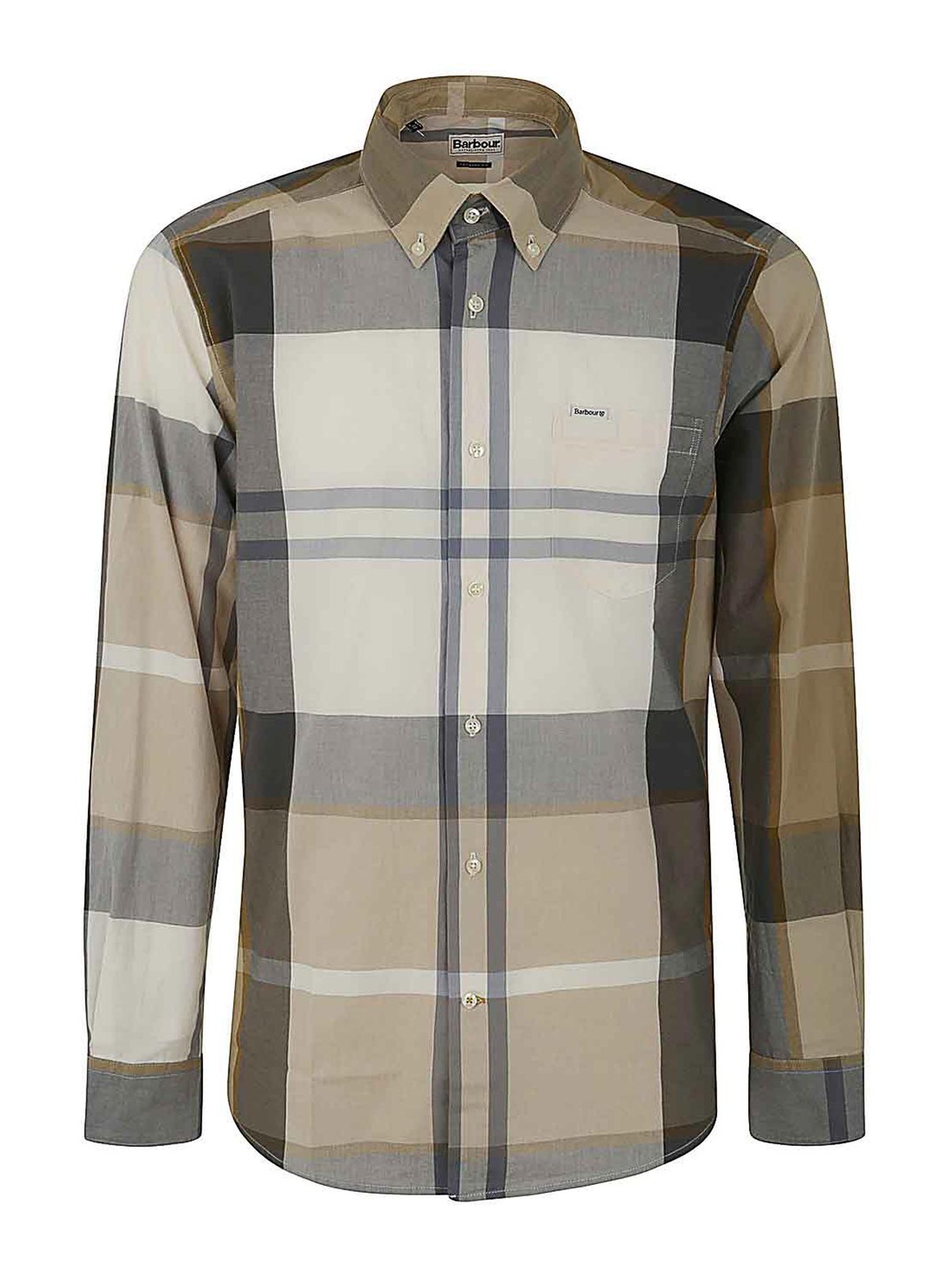Shop Barbour Harris Tailored Shirt In Brown