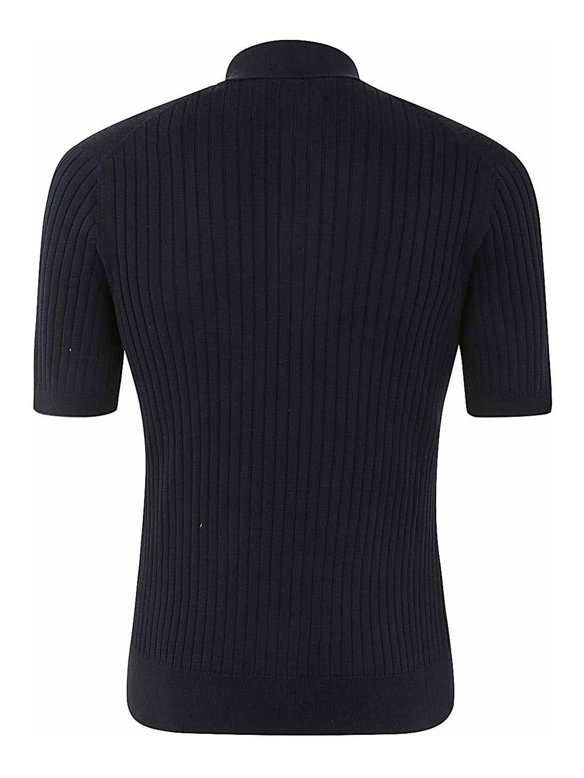 Shop Brunello Cucinelli Short Sleeves Polo In Blue