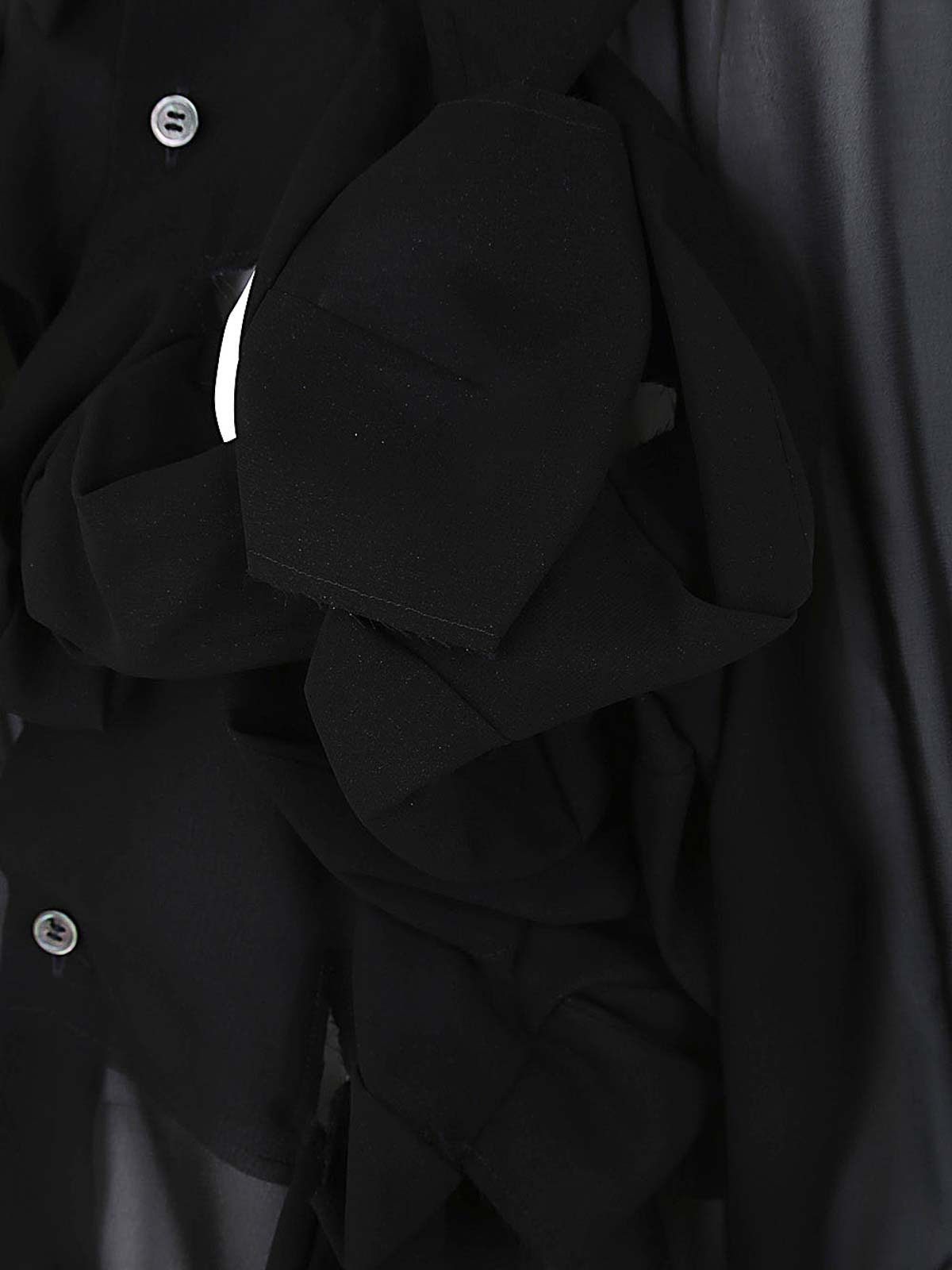 Shop Comme Des Garçons Shirt With Knot In Black