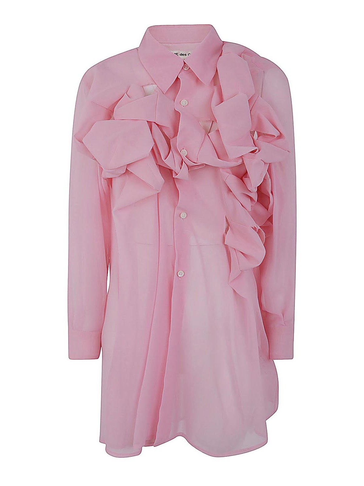Shop Comme Des Garçons Shirt With Knot In Pink