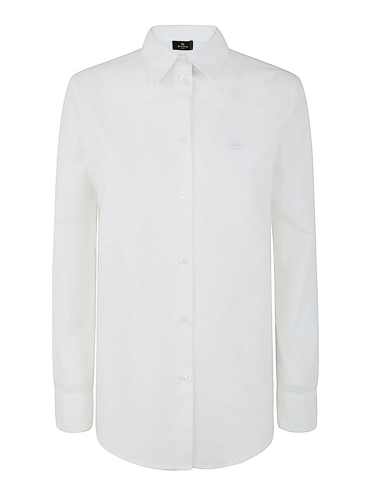 Shop Etro Camisa - Oxford In White