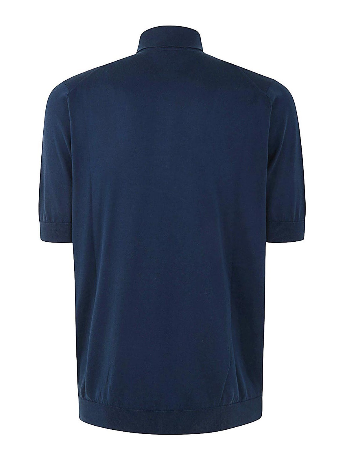 Shop Filippo De Laurentiis Short Sleeves Polo In Blue