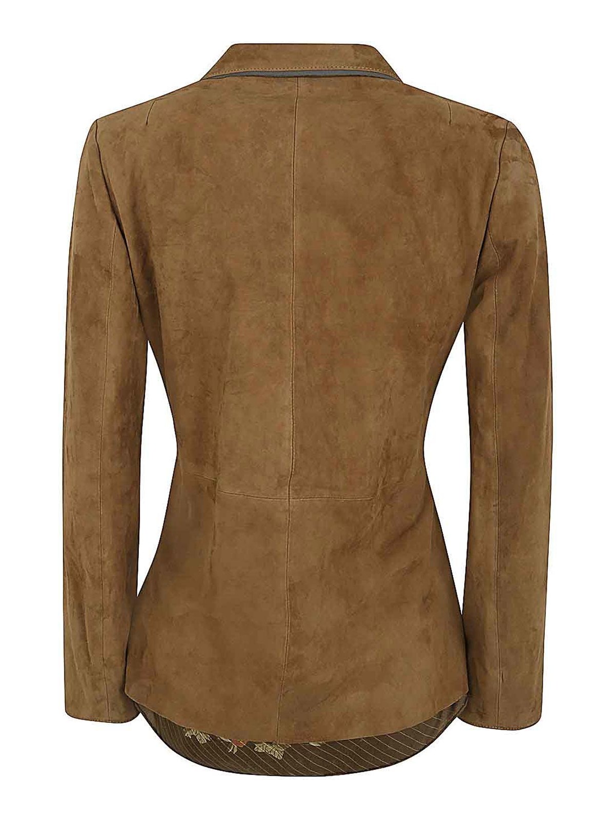 Shop Ibrigu Wrapped Leather Jacket In Brown