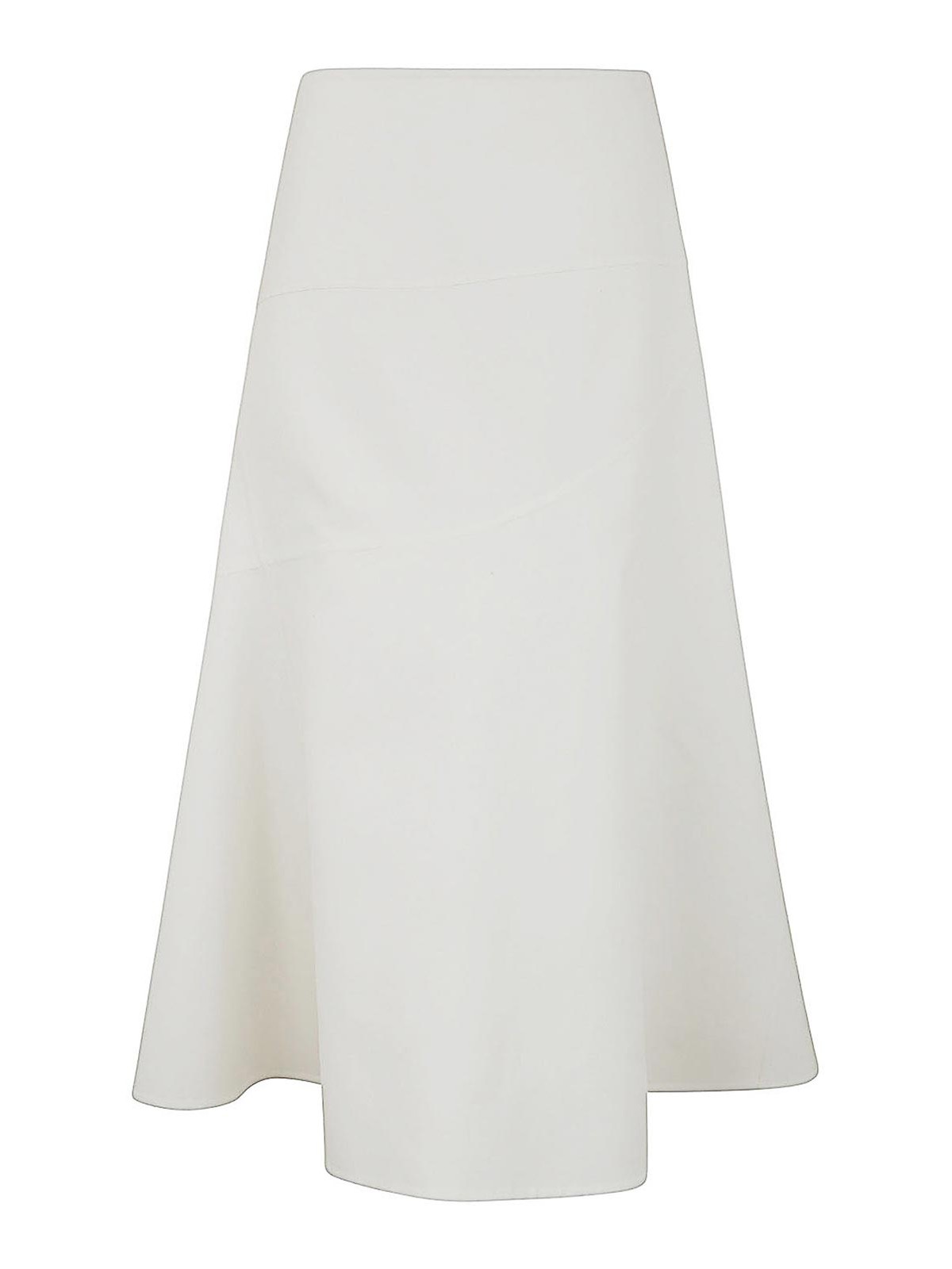 Shop Jil Sander Skirt In White