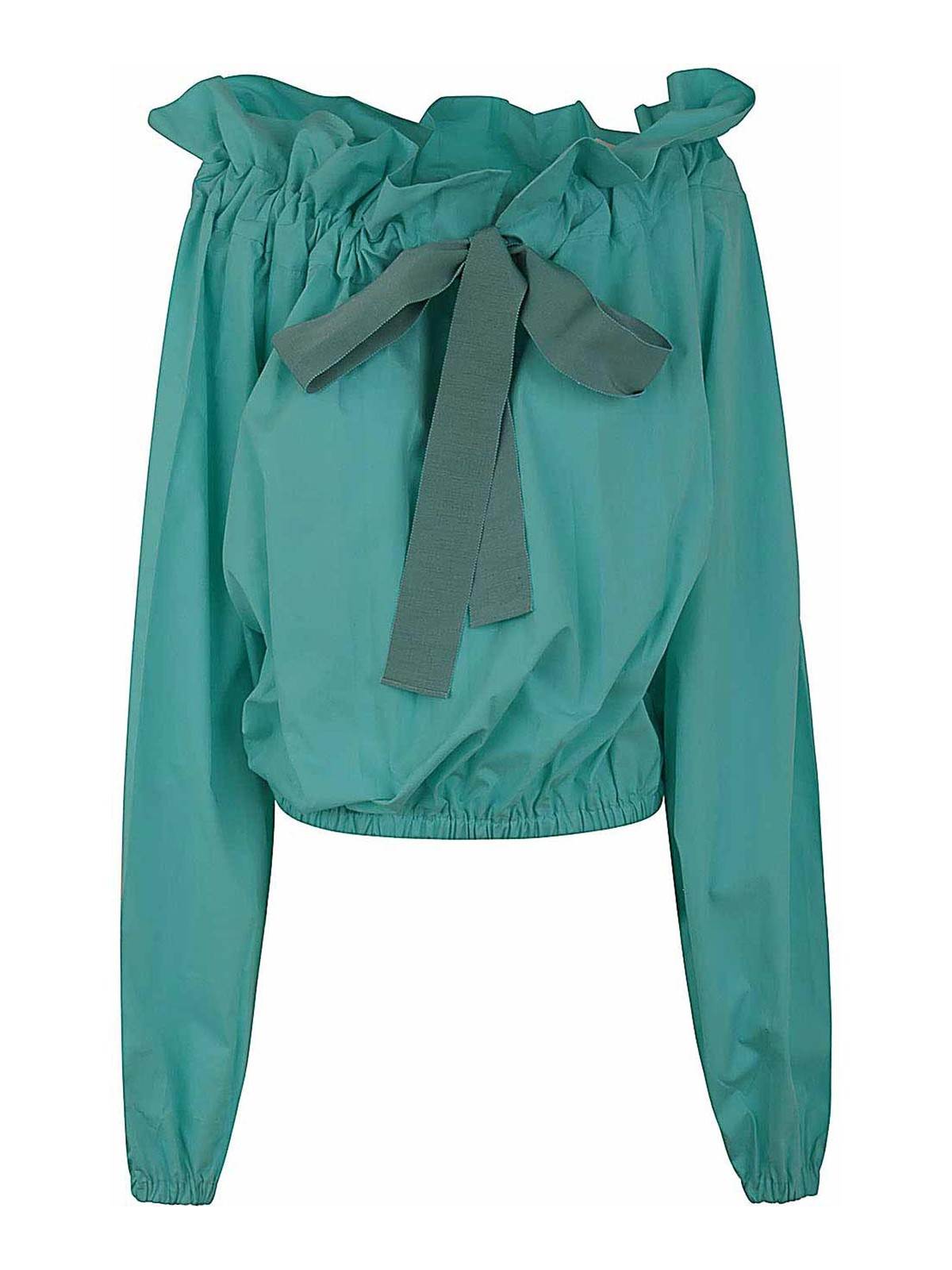 Shop Patou Iconic Volume Top In Green