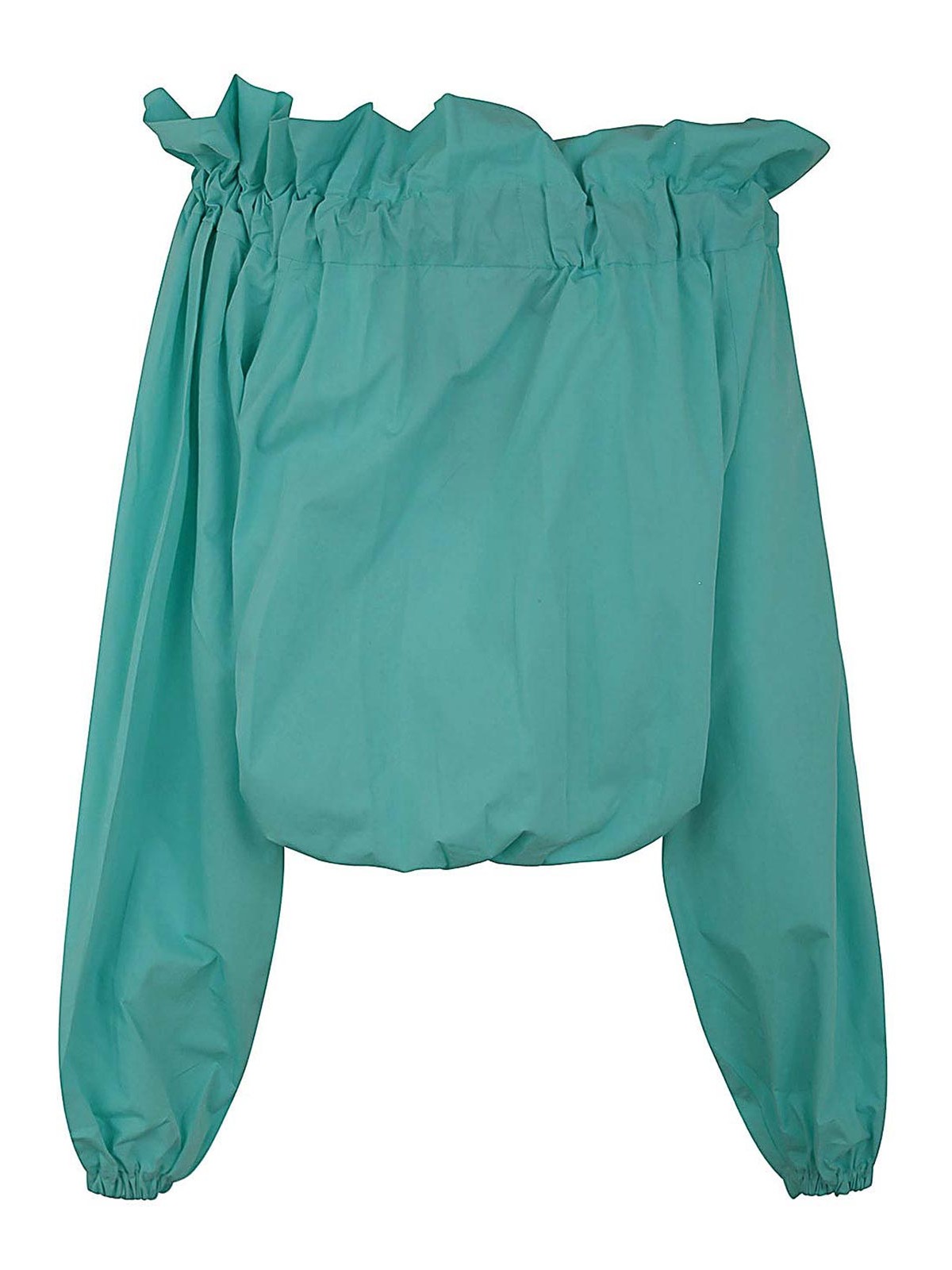 Shop Patou Iconic Volume Top In Green