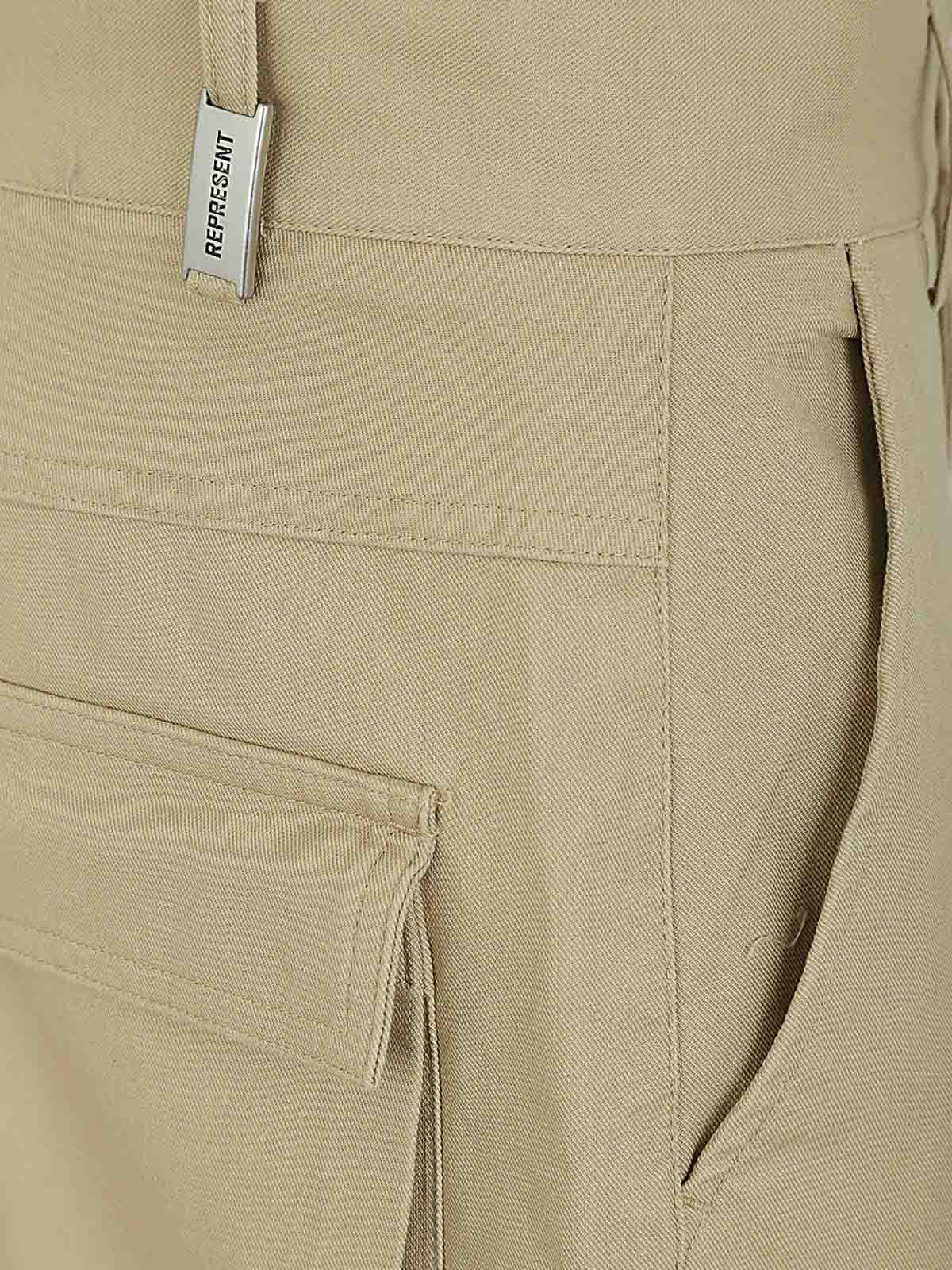 Shop Represent Baggy Cargo Pants In Brown