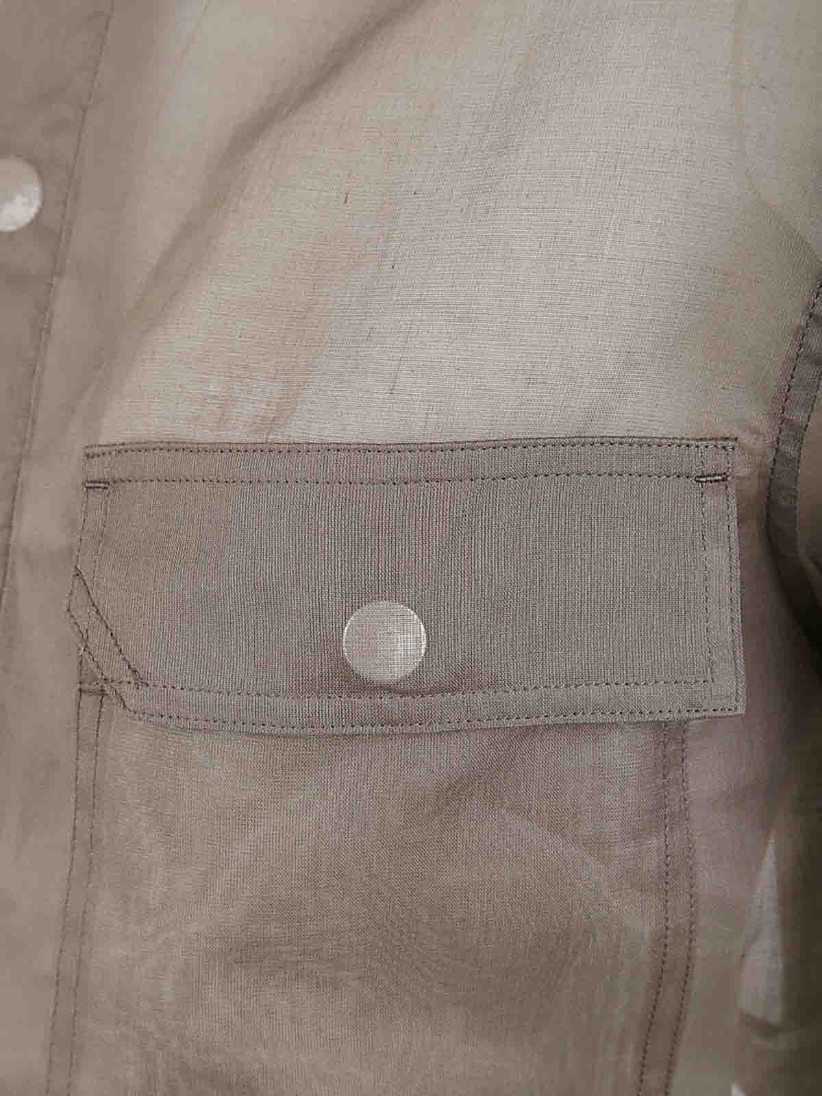 Shop Rick Owens Camisa - Gris In Grey