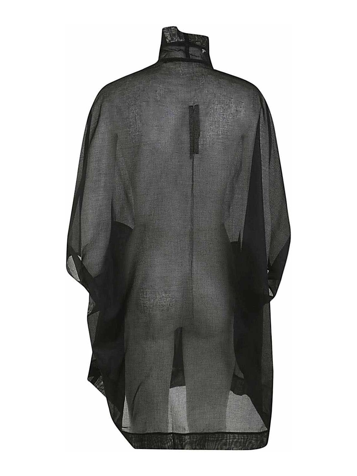 Shop Rick Owens Sailbiker Coat In Black