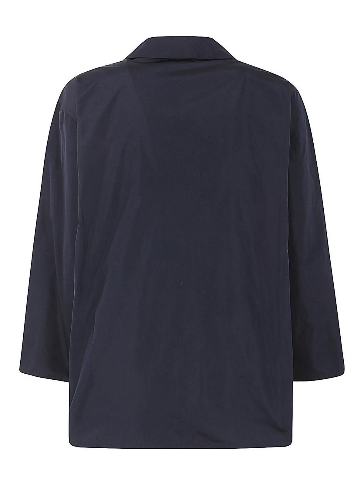 Shop Sofie D'hoore Shirt With Front Applied Pocket In Blue