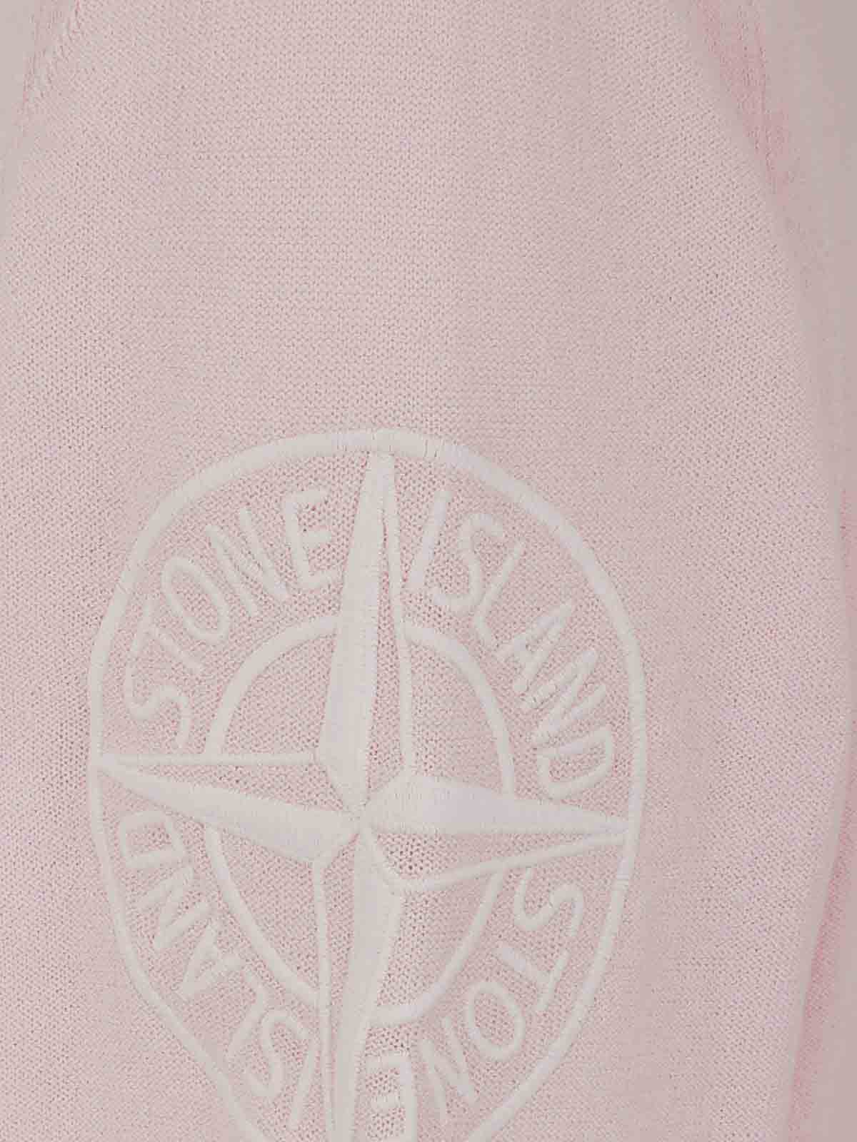 Shop Stone Island Suéter Cuello Redondo - Rosado In Pink