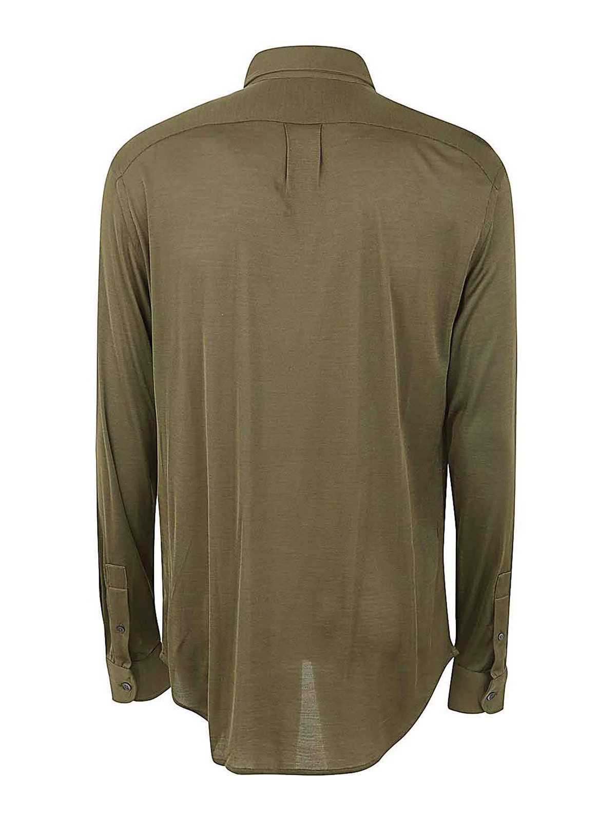 Shop Tom Ford Long Sleeve Shirt In Green