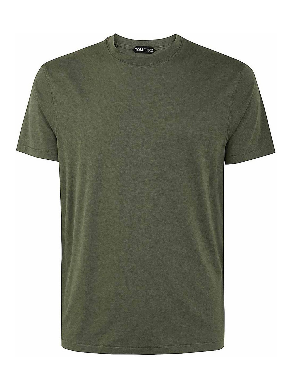 Shop Tom Ford Cut And Sewn Crew Neck T-shirt In Green