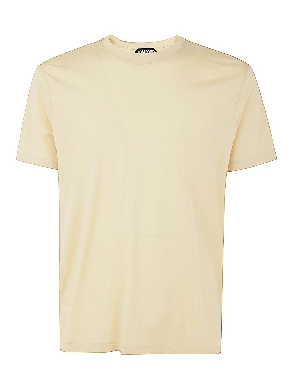 Shop Tom Ford Cut And Sewn Crew Neck T-shirt In Brown