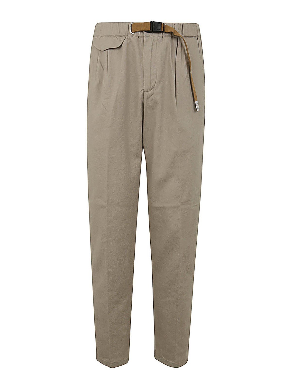 Shop White Sand Linen Pants In Brown