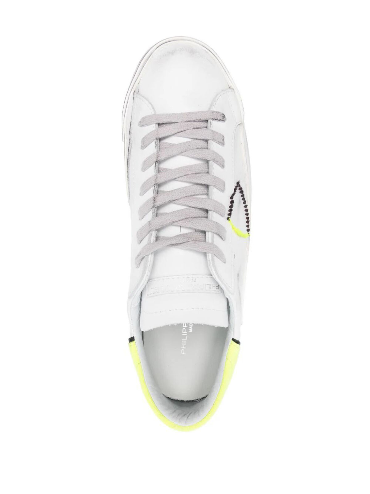 Shop Philippe Model Prsx Low Man Sneakers In White