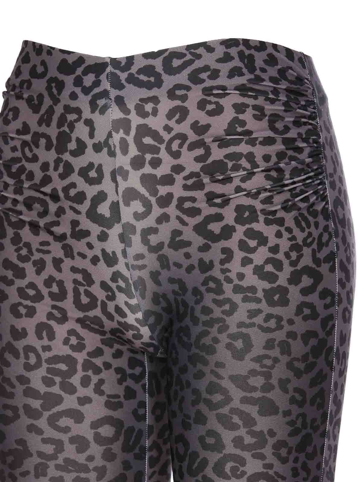 Shop Aniye By Leopard Print Leggings In Black