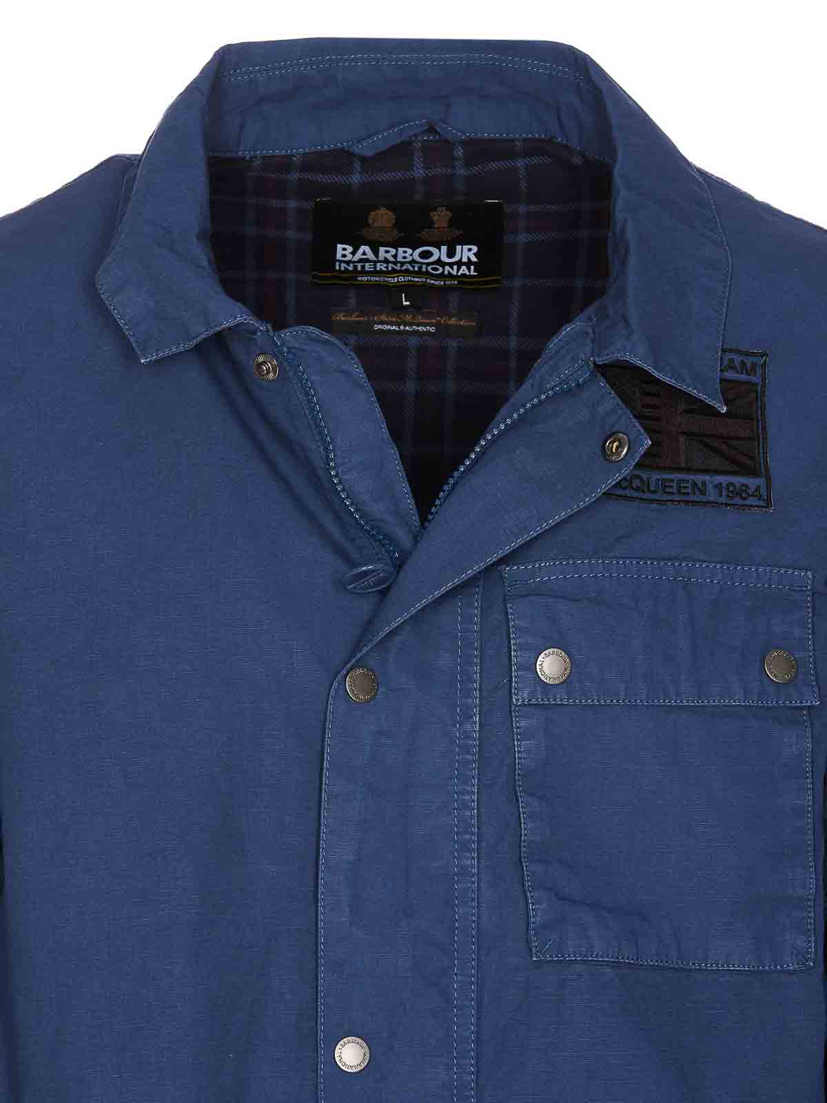 Shop Barbour Workers Casual Jacket In Blue