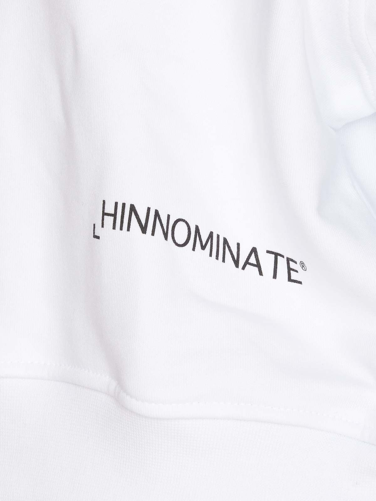 Shop Hinnominate Cropped Sweatshirt In White