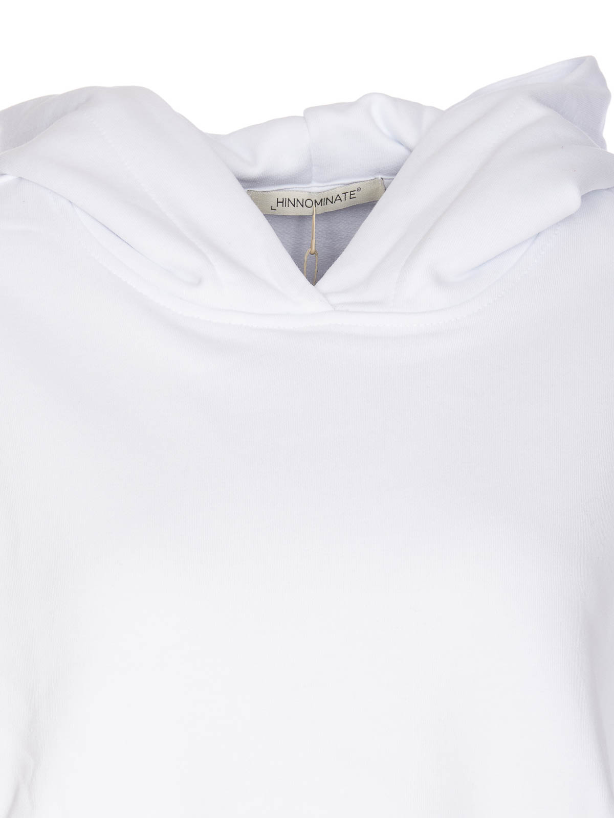 Shop Hinnominate Cropped Sweatshirt In White