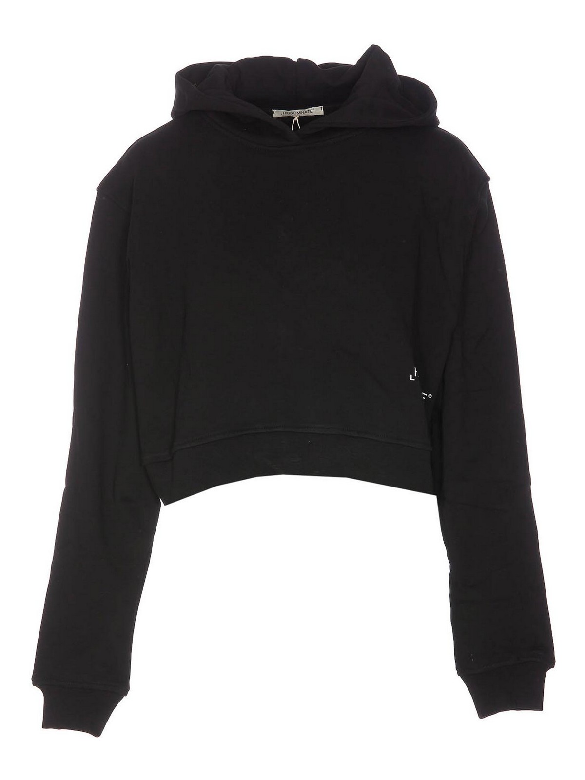 Shop Hinnominate Cropped Sweatshirt In Black