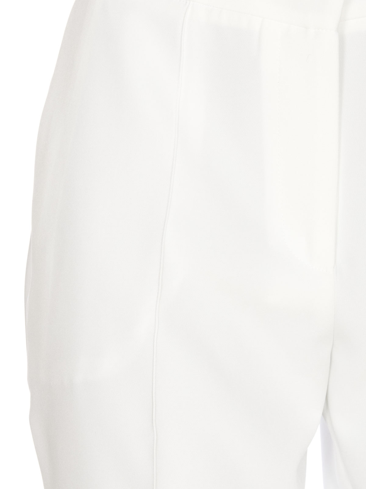 Shop Hinnominate White Trousers Zip Hook Lateral Pockets