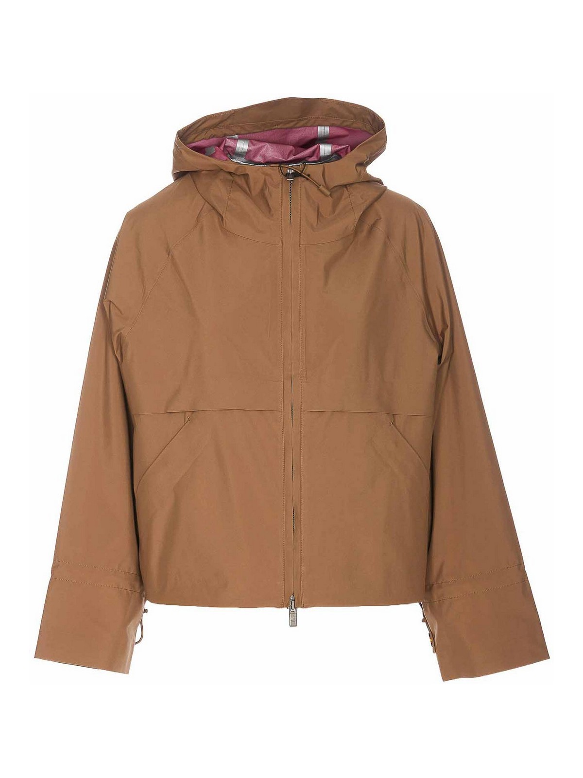 Shop K-way Brown Soille Jacket With Hood